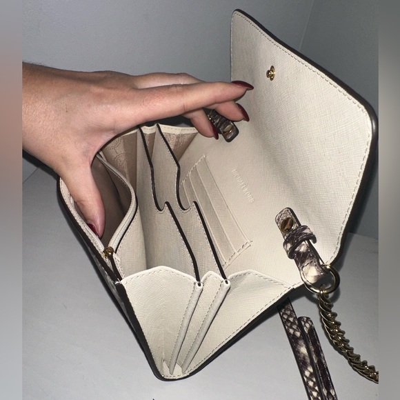Michael Kors snake skin crossbody wallet. - Picture 5 of 5